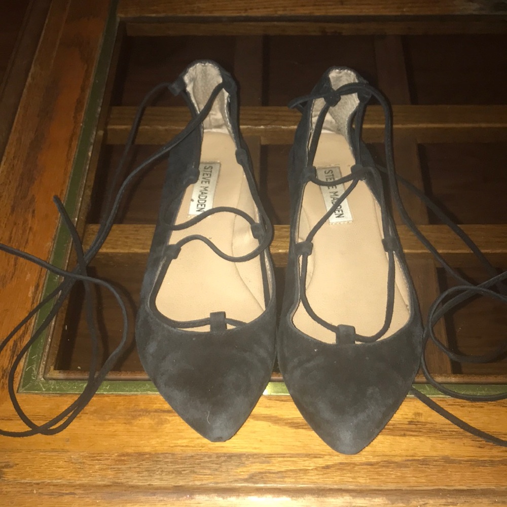 Lace up flats